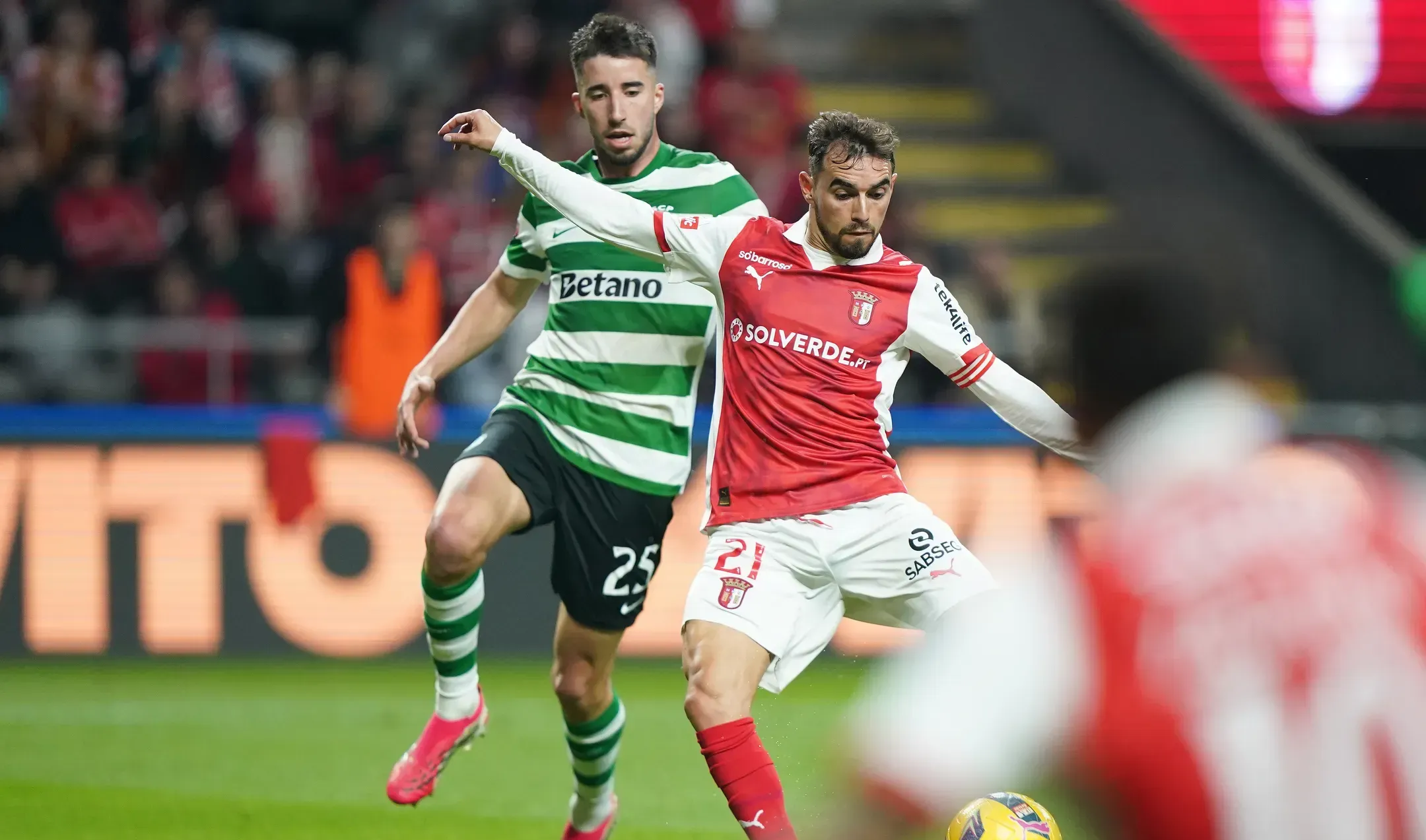 Os 11 iniciais do SC Braga x Sporting